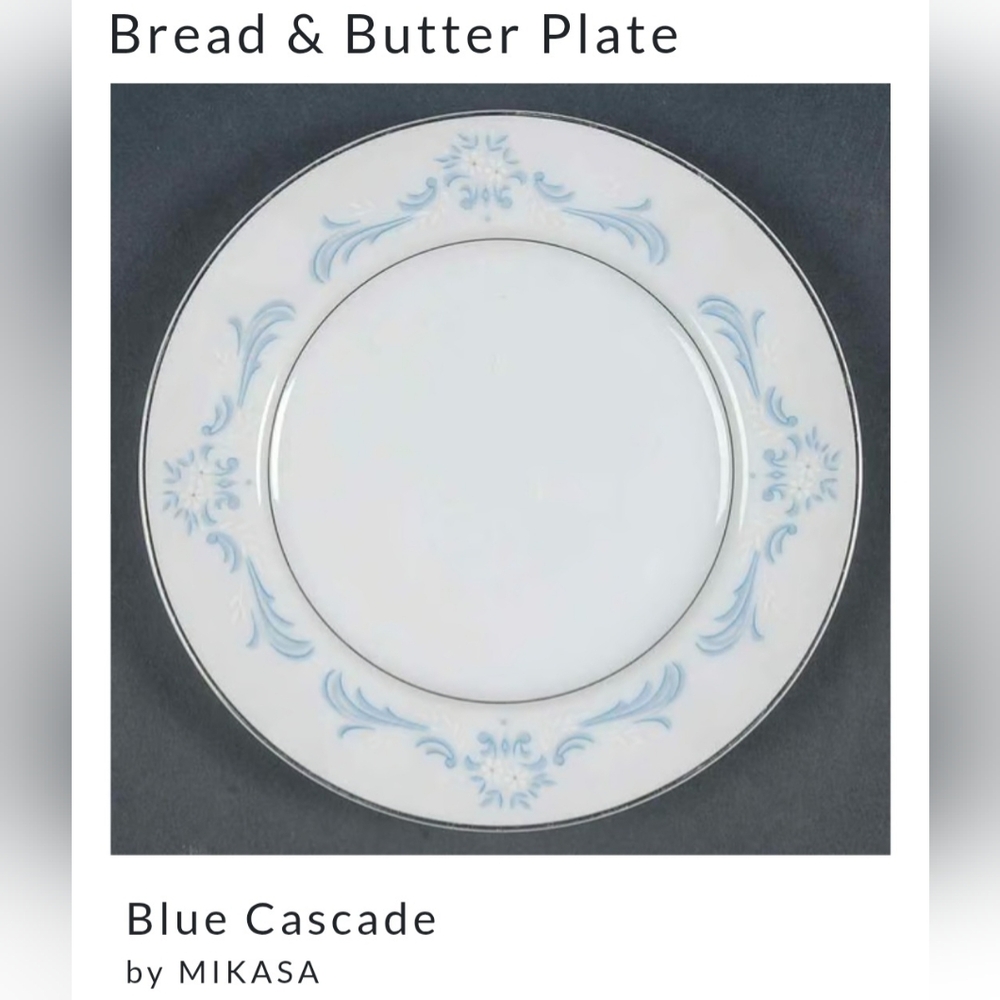 Mikasa Blue Cascade Decorative Plate